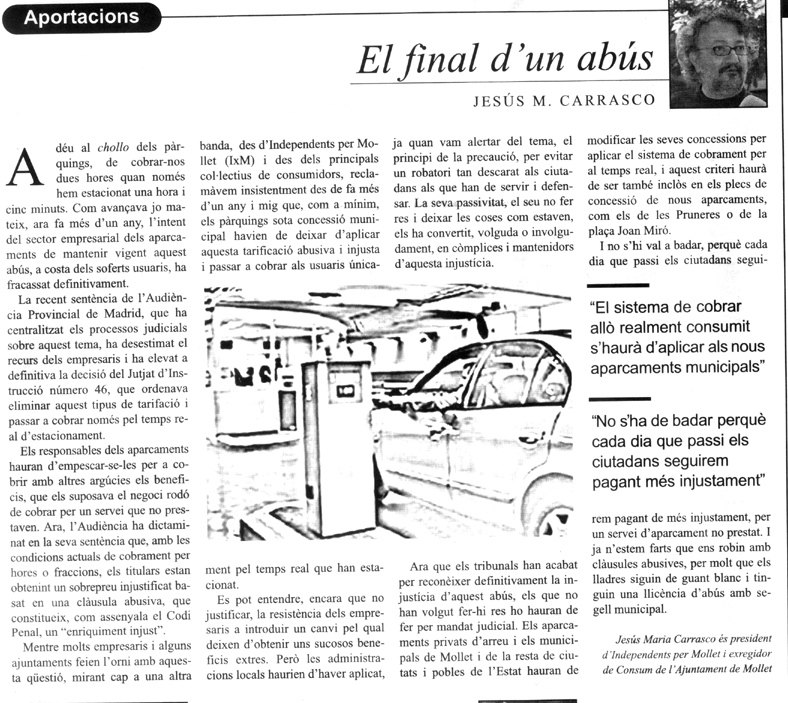 Article El final d'un ab&uacute;s